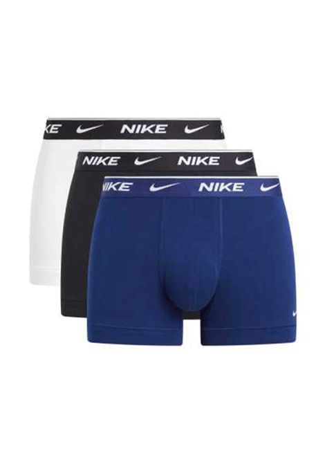 Boxer Nike Underwear Everyday Stretch 3 Pack Nero Blu Royal Bianco Uomo NIKE UNDERWEAR | Intimo | KE1008-TQJ